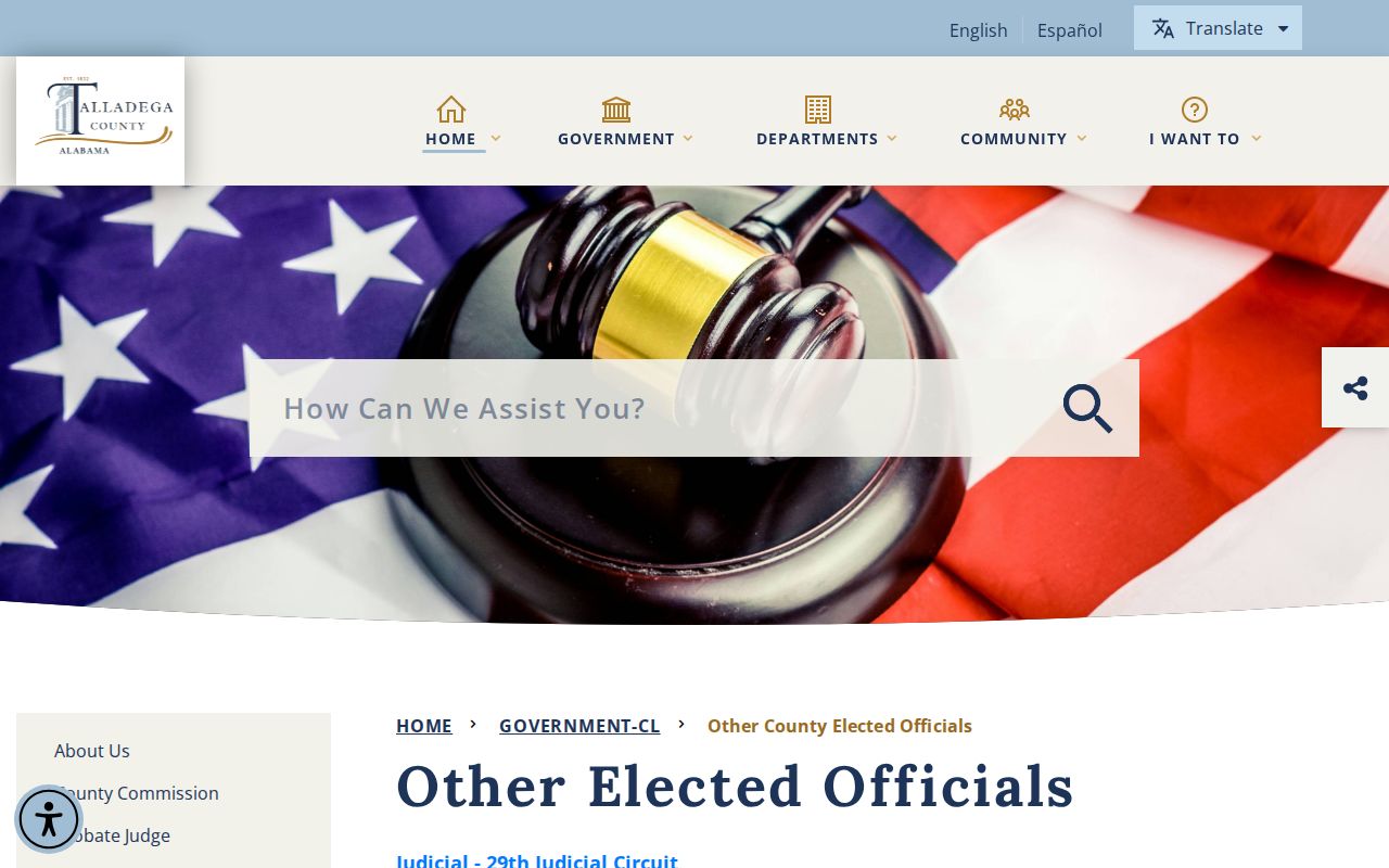 Talladega County Circuit Clerk elected officials listing
