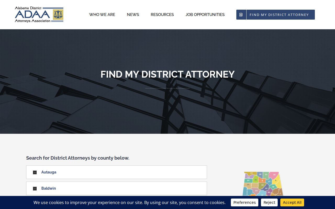 Talladega County criminal court records District Attorney directory