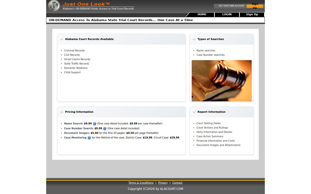 Talladega County Court records Alacourt access