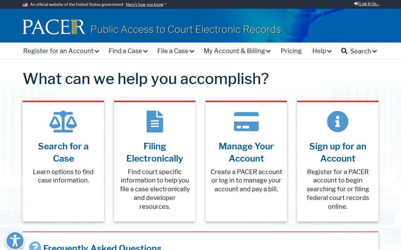 Talladega County Court federal PACER records